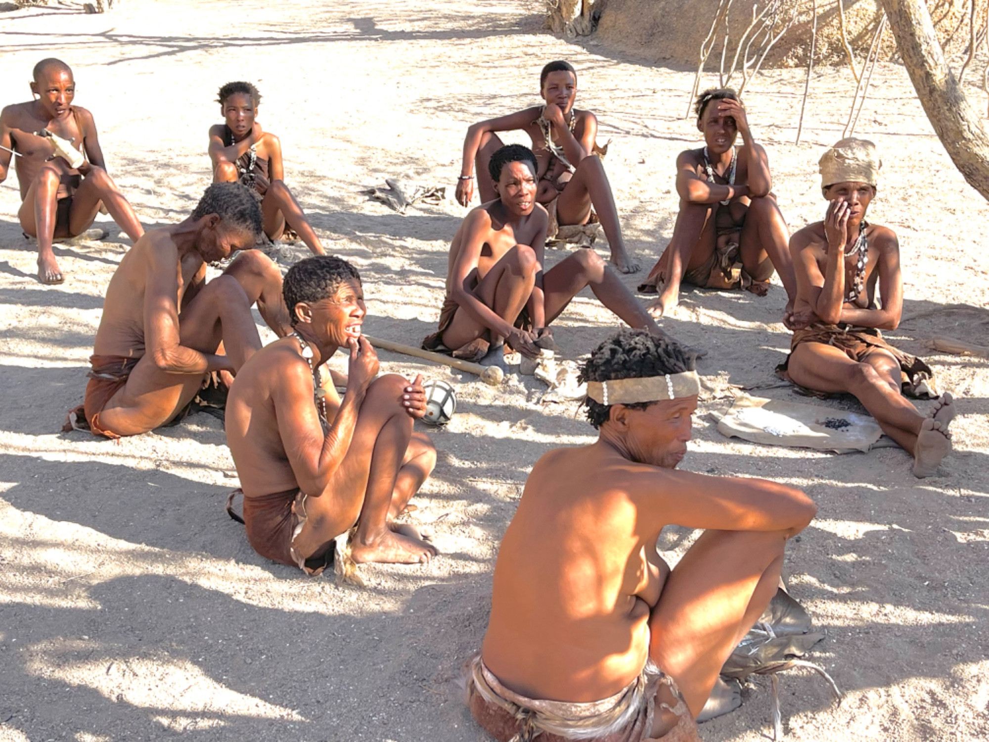 Bushmen tribe settement, Намибия