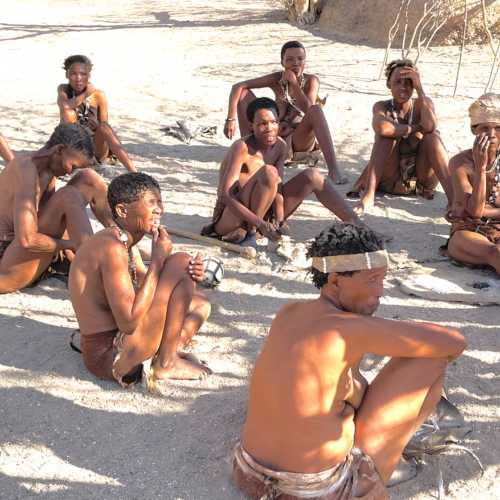 Bushmen tribe settement, Намибия