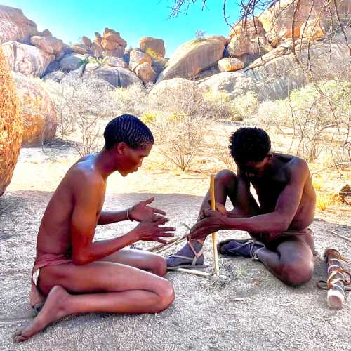 Bushmen tribe settement, Намибия