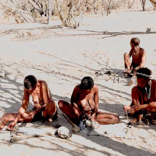 Bushmen tribe settement, Namibia