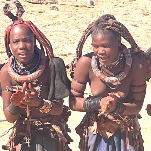 Himby tribe settlement, Namibia