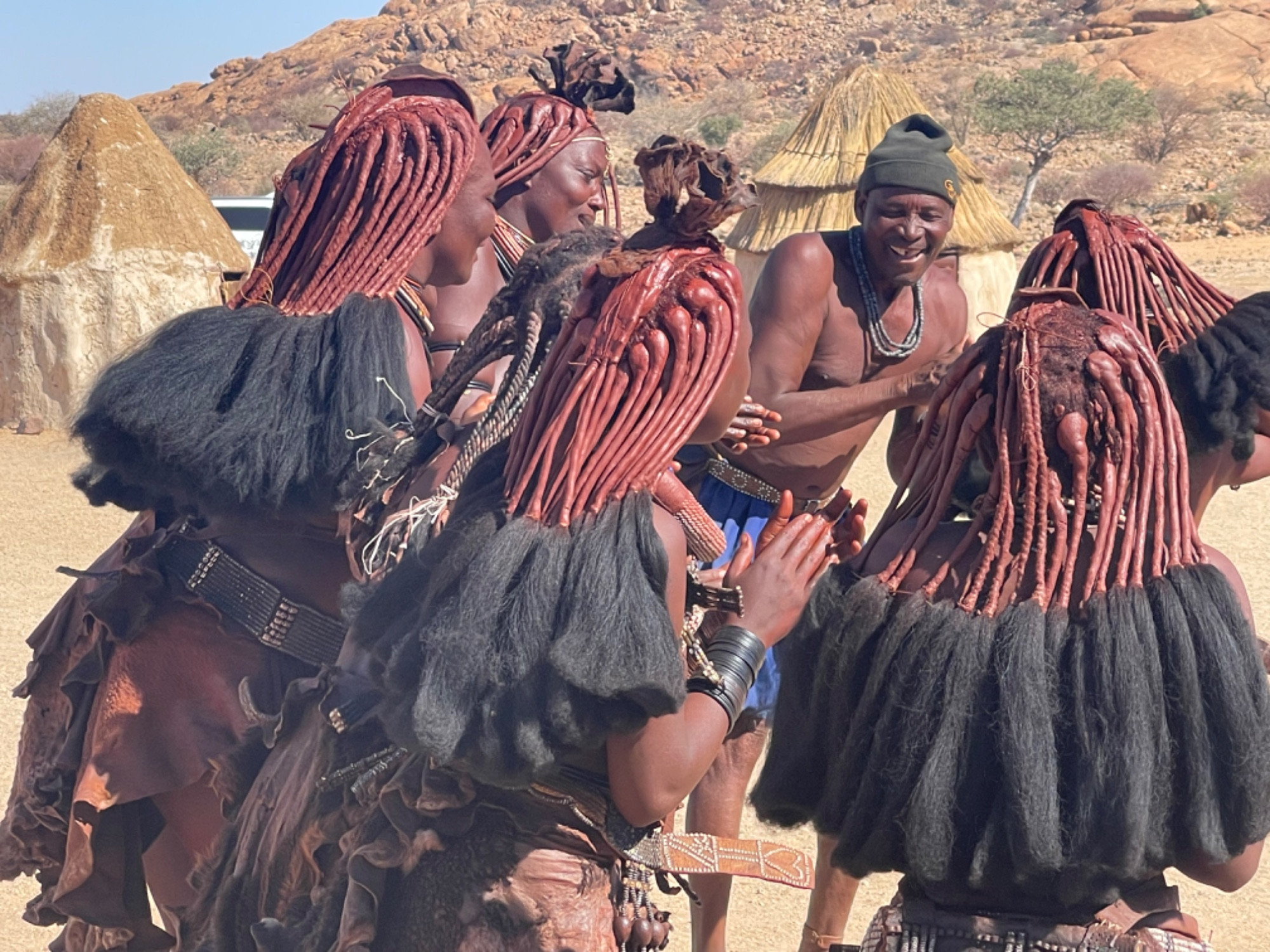 Himby tribe settlement, Namibia