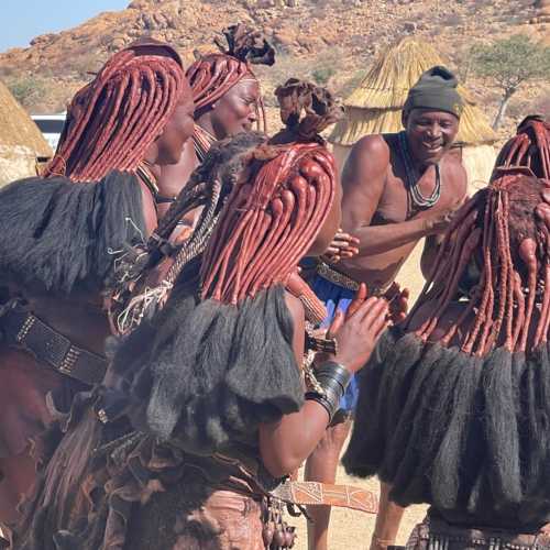 Himby tribe settlement, Namibia