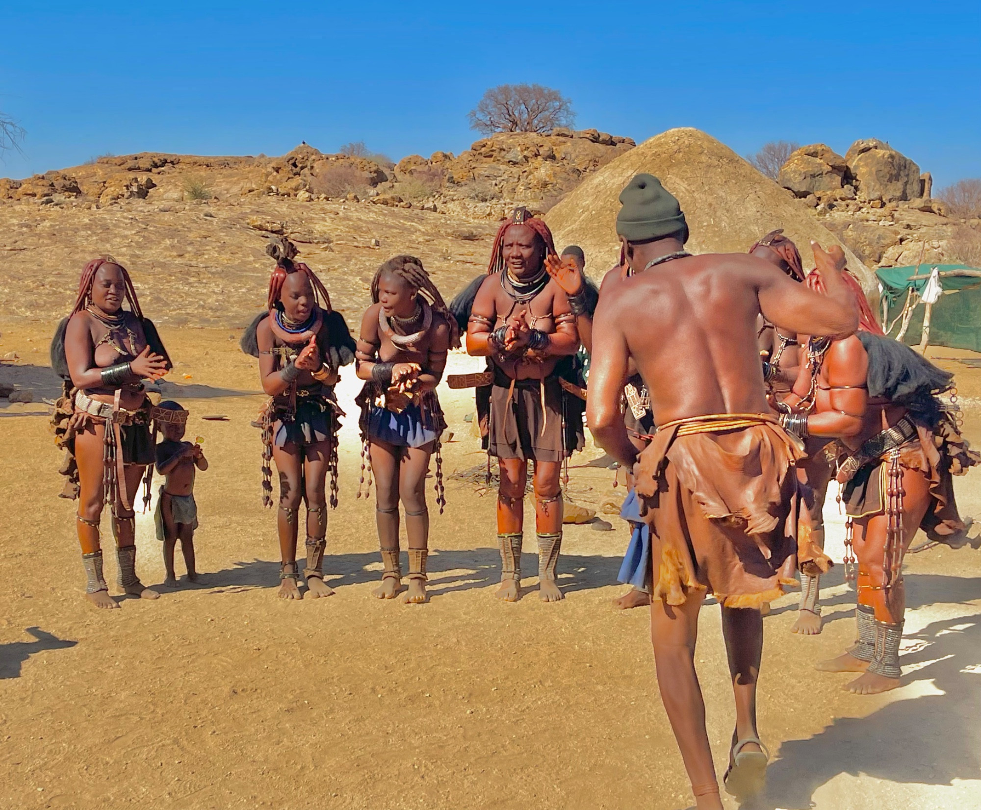 Himby tribe settlement, Namibia