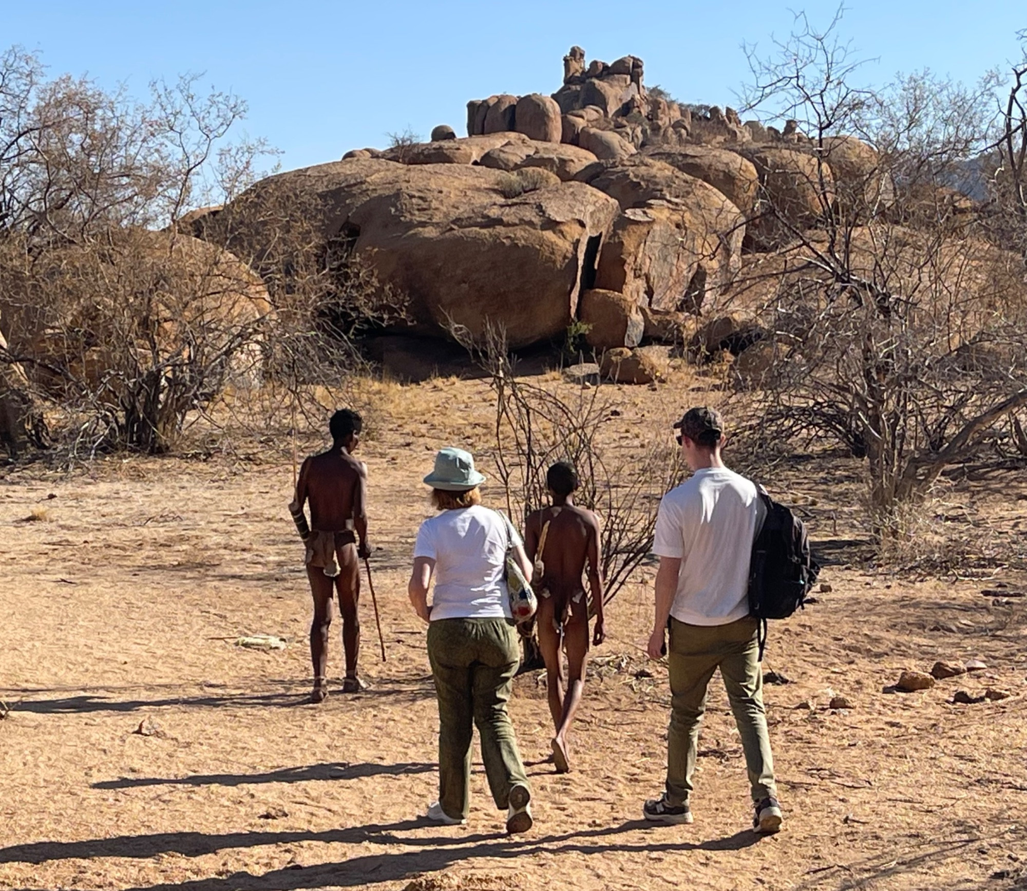 Bushmen tribe settement, Намибия