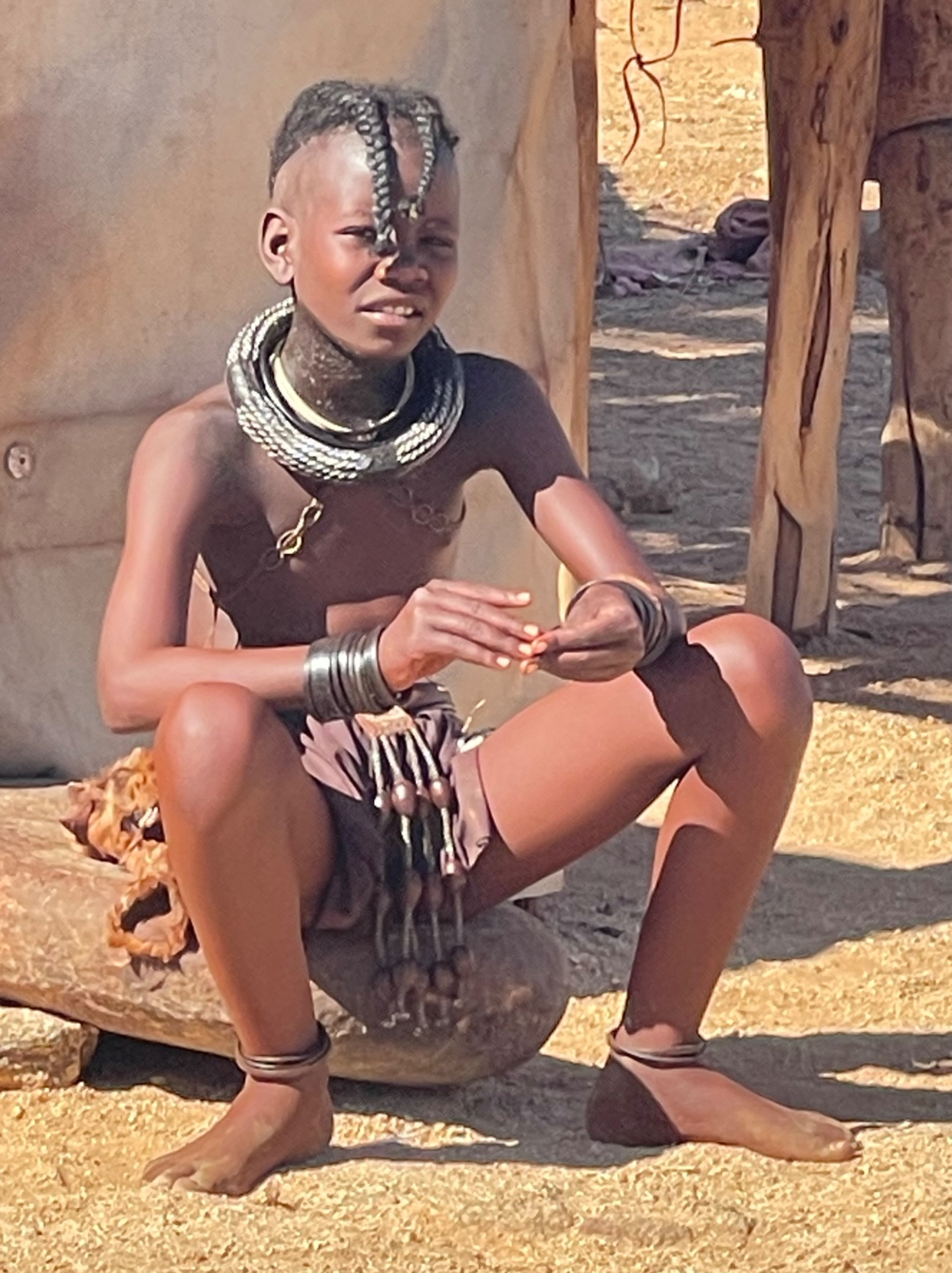 Himby tribe settlement, Namibia