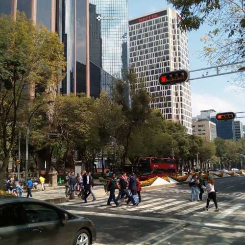 Central street Reforma in Mexico
