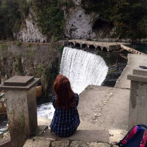 Psyrtskha waterfall and lake, Abhazia