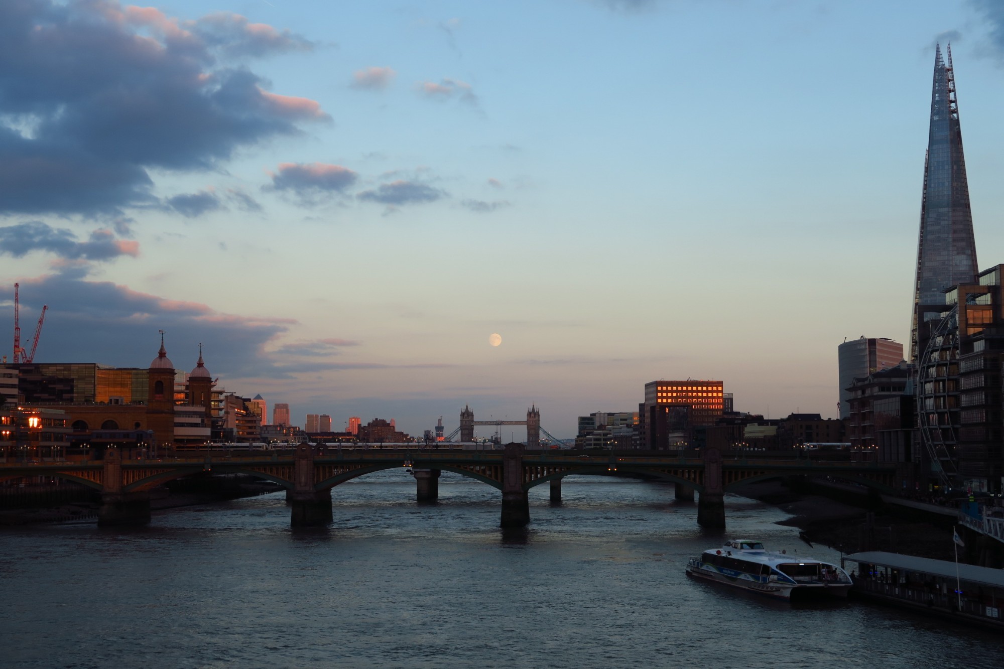 View from the Millenium bridge in London