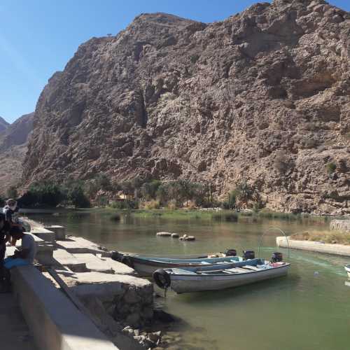 Wadi shab boating, Oman