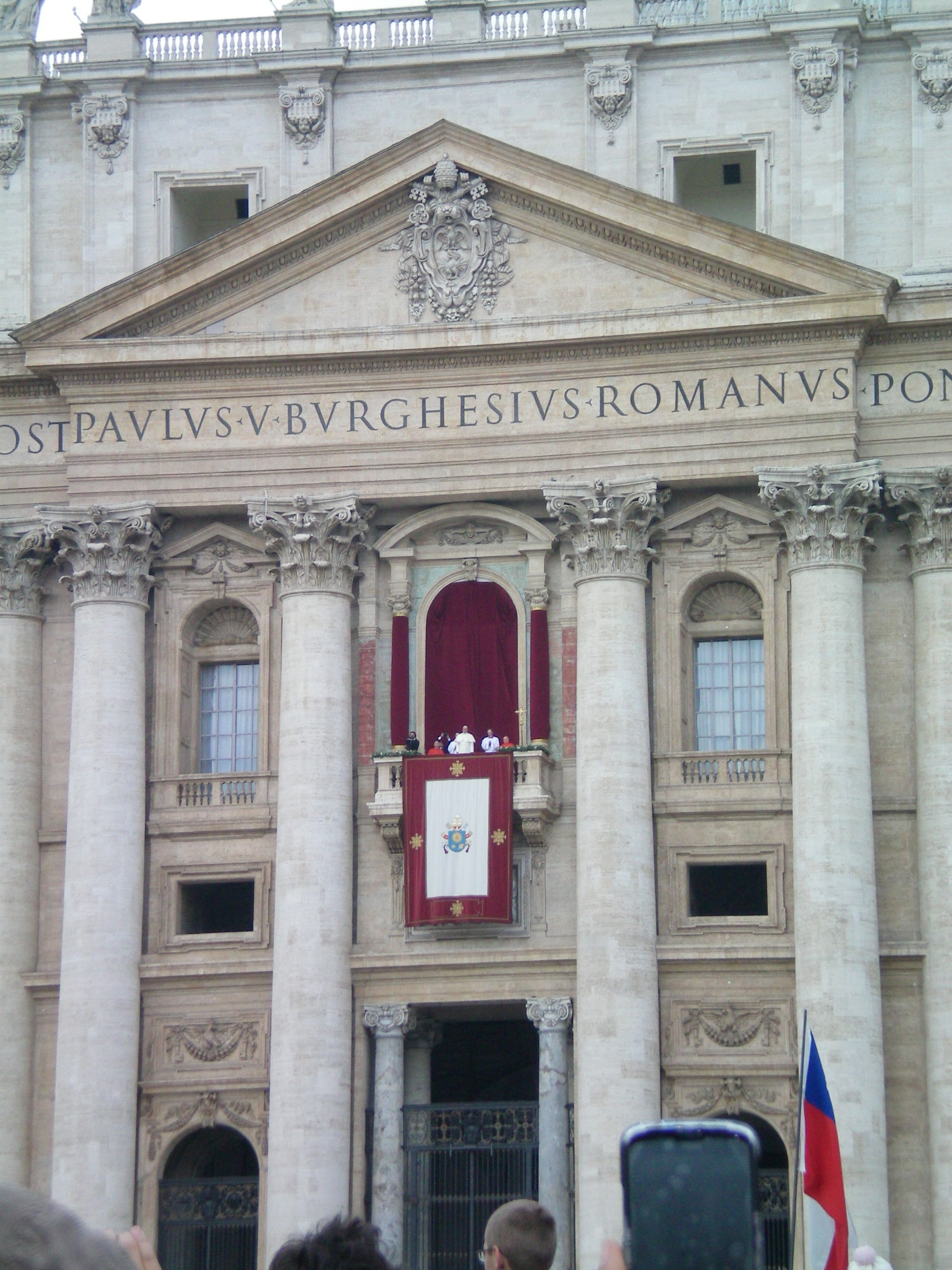 Pope Francis on balcony at the Vatican