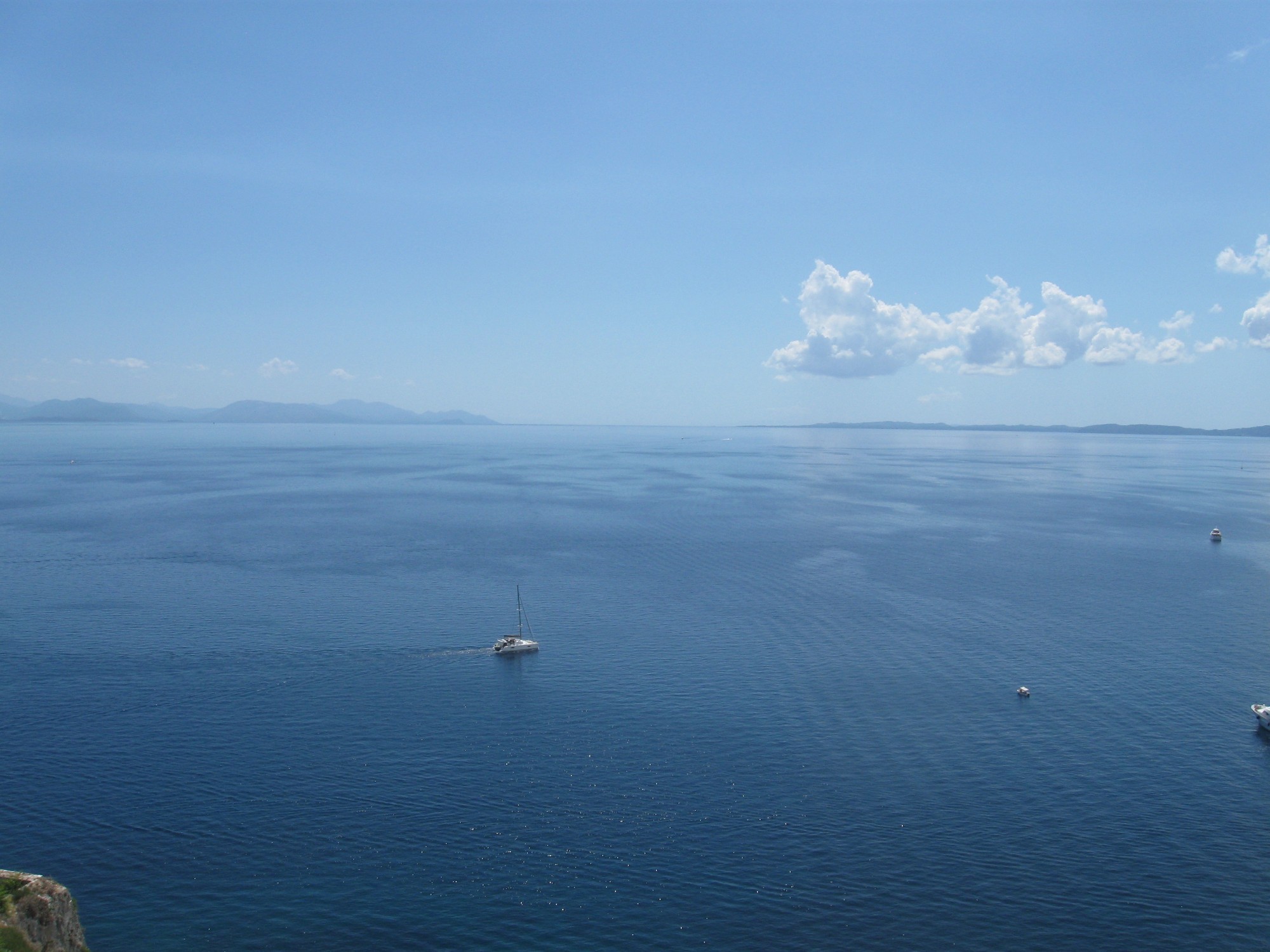 Вид на Ионическое море от Новой крепости, Керкира (Корфу)