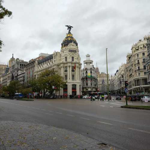 Alcalá and Gran Via streets, Madrid<br/>
<br/>
December 2016