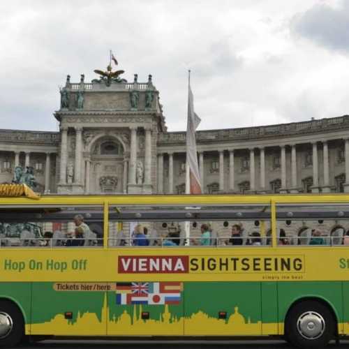 Sightseeing day in Vienna. One of the tourists attraction — The Hofburg.