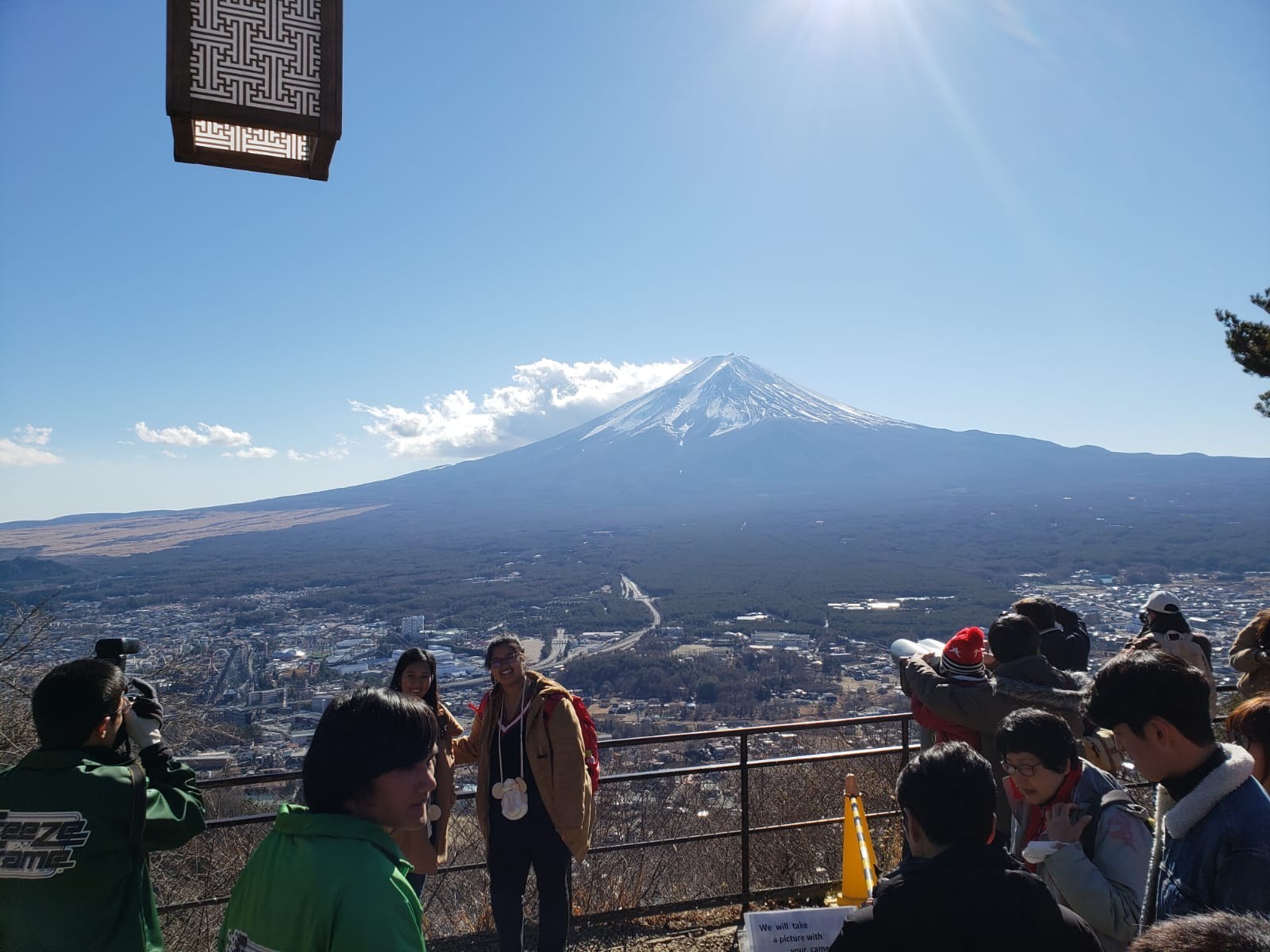 Mount Fuji view from the mountain around mount Fuji