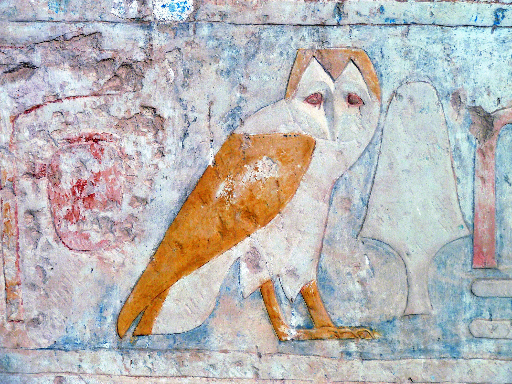 Temple Owl Relief