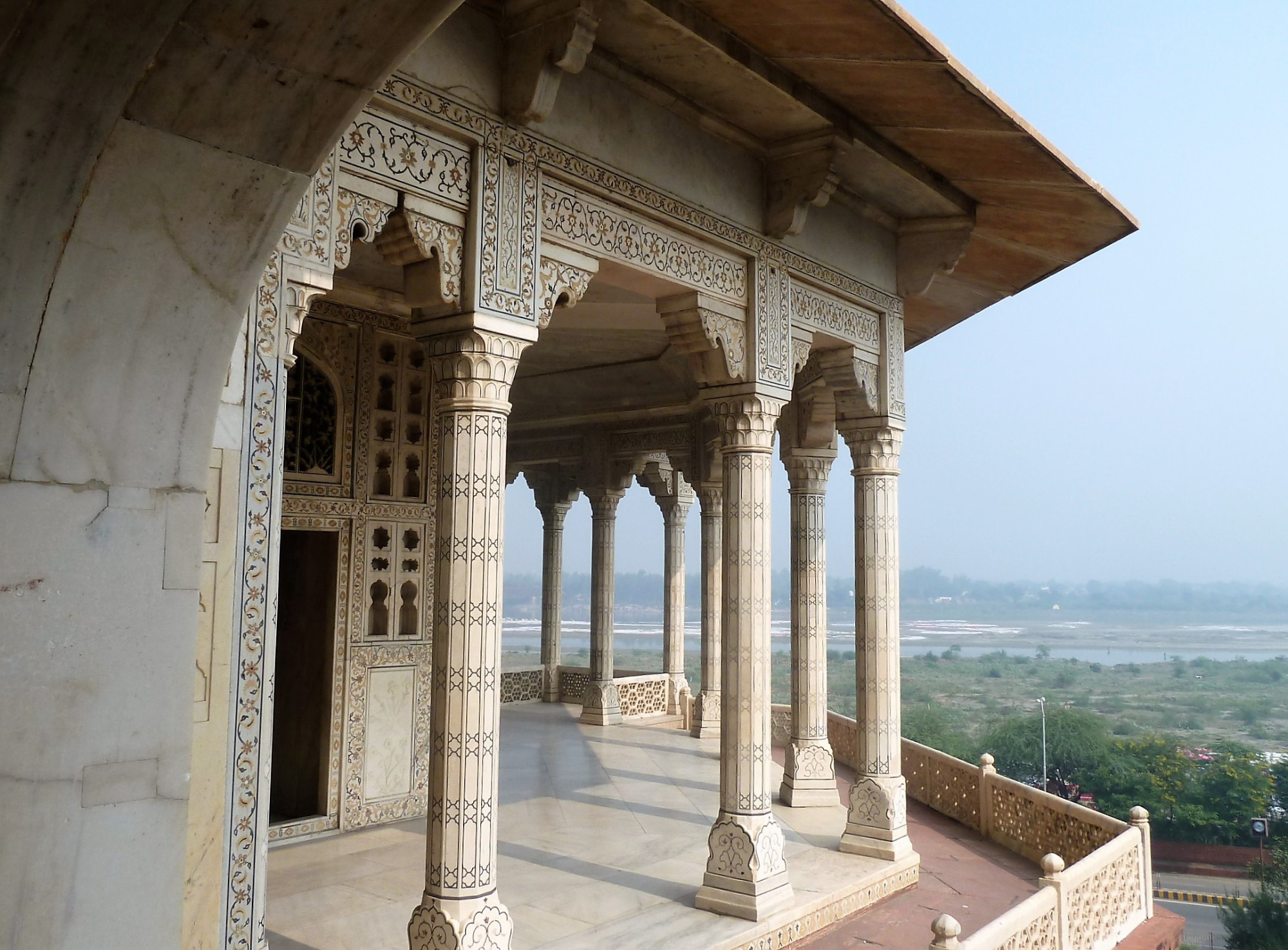 the balcony of the Mussaman Burj or Octagonal Tower…
