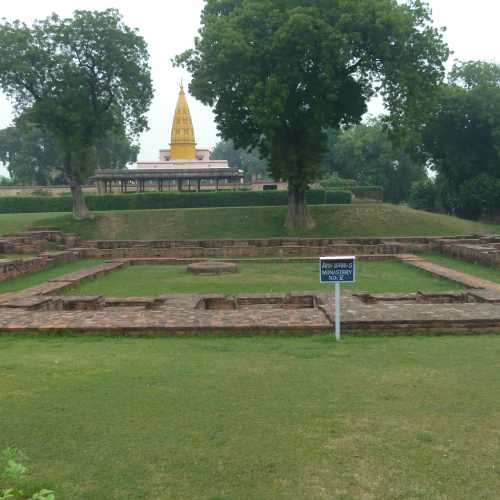 Dharmachakra Jina Vihara Monastery,Jain Temple in Background
