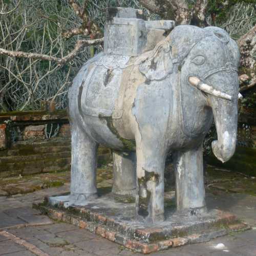Stone Elephant Statue