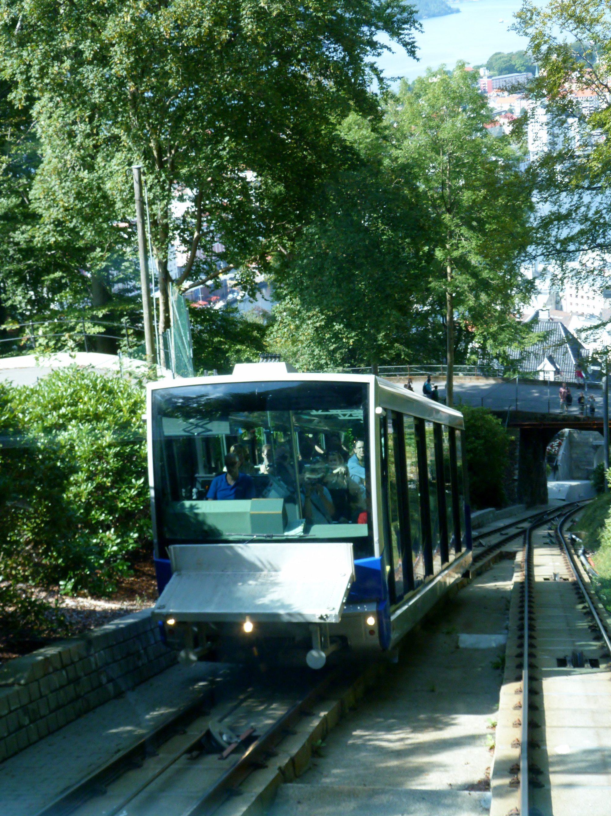 The Fløibanen funicular railway