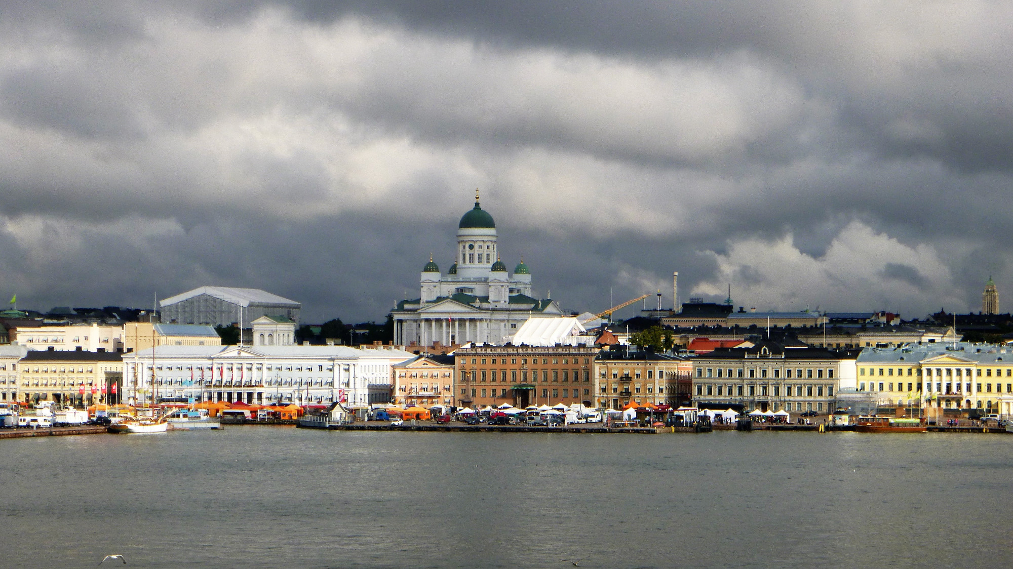 Approaching Helsinki overnight ferry from Stockholm