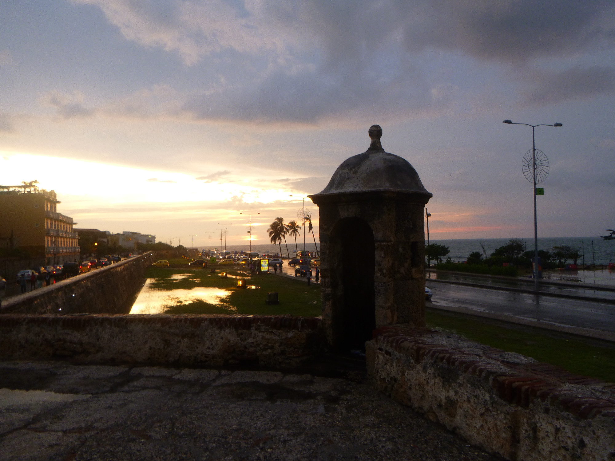 Sunset over The Baluarte de San Ignacio