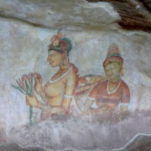Frescos on cliff face