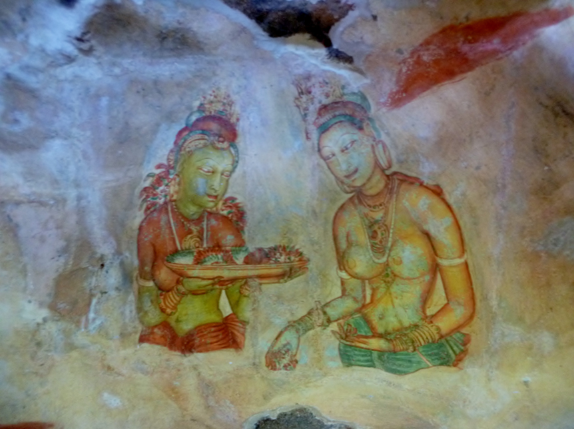 Frescos on cliff face