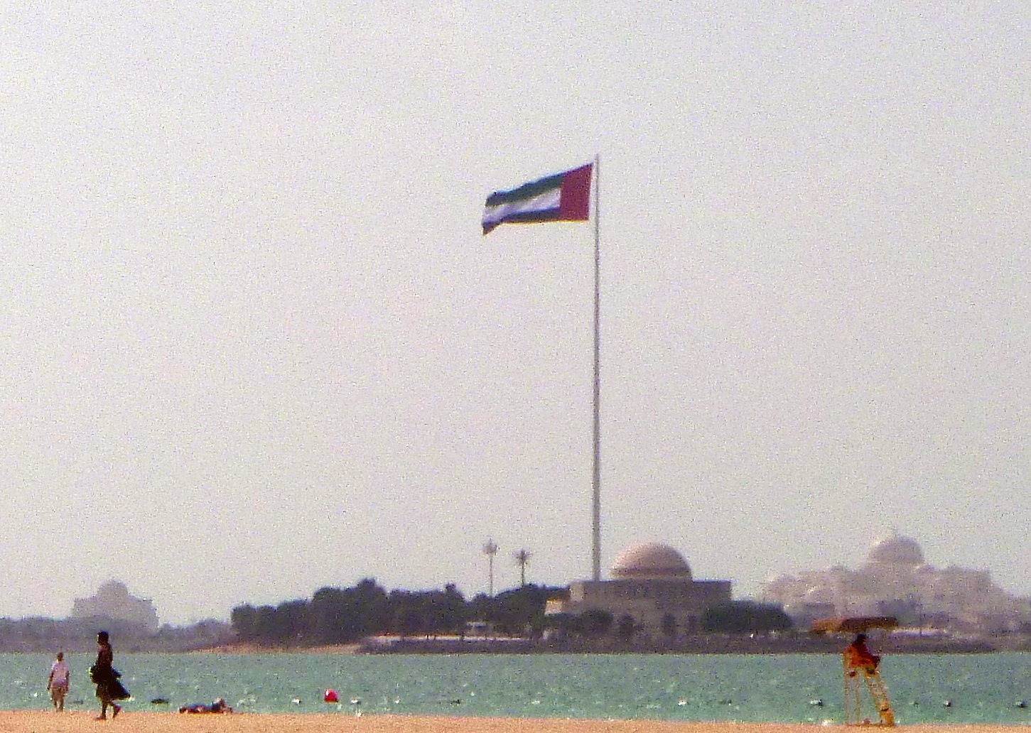 Giant Flagpole ans Abu Dhabi Theatre