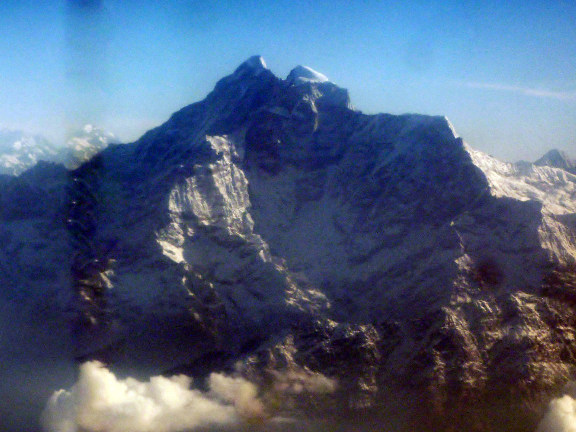 Everest from plane window