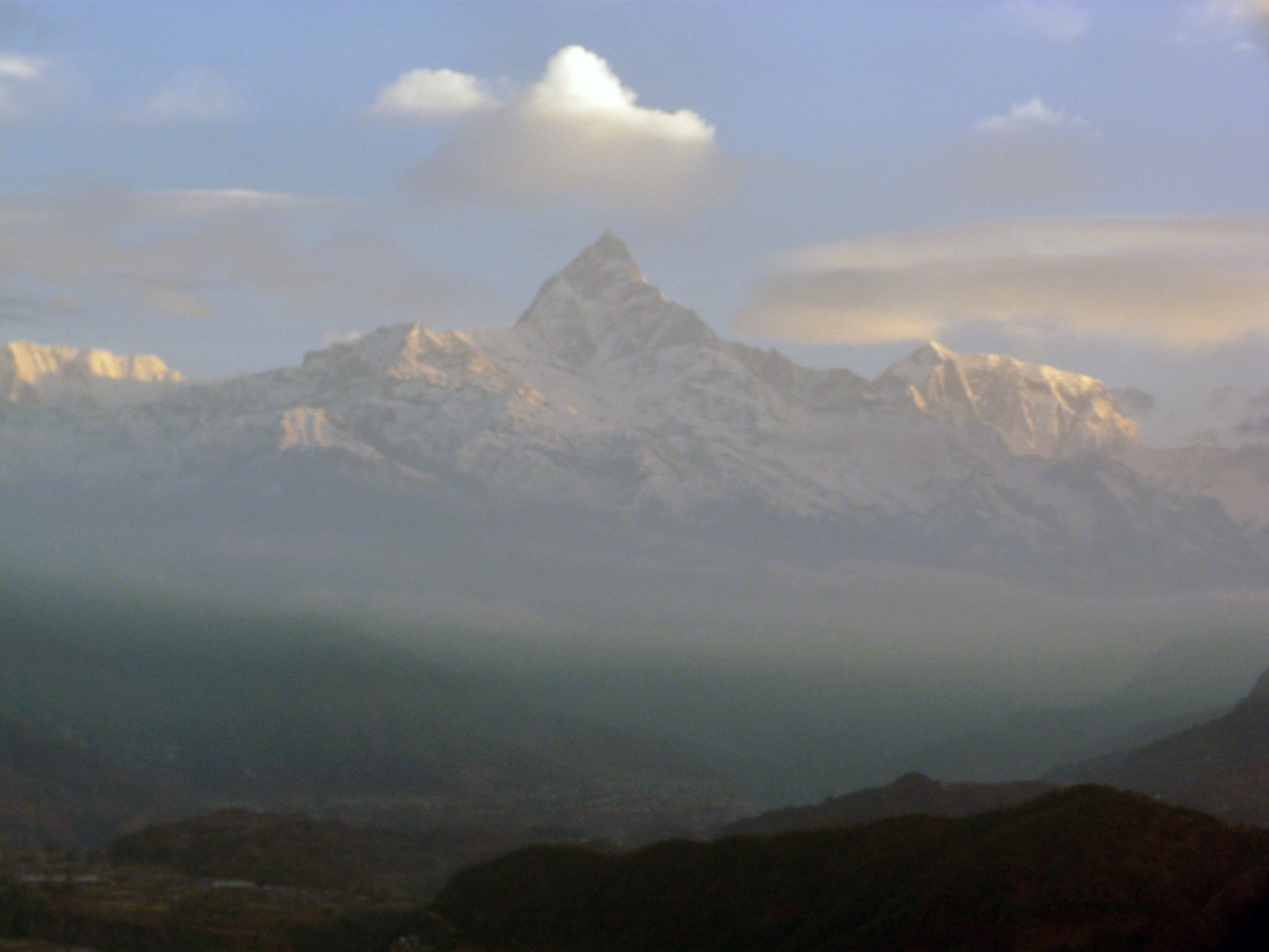 Sunrise Annapurna Mountain range