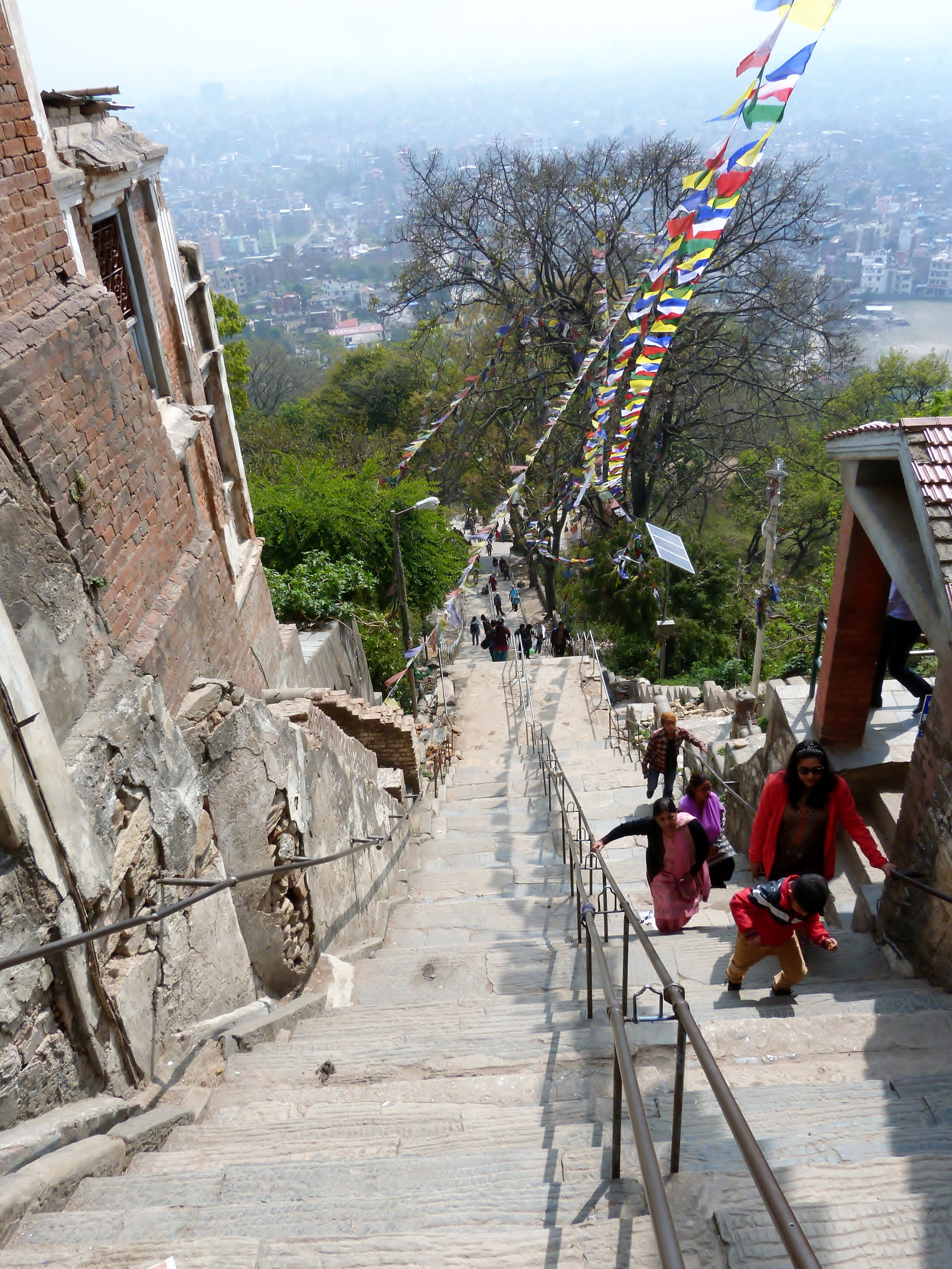 Stairs swayambhunath temple 