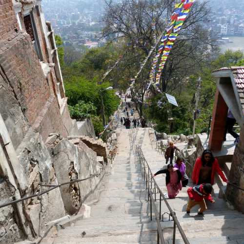 Stairs swayambhunath temple 