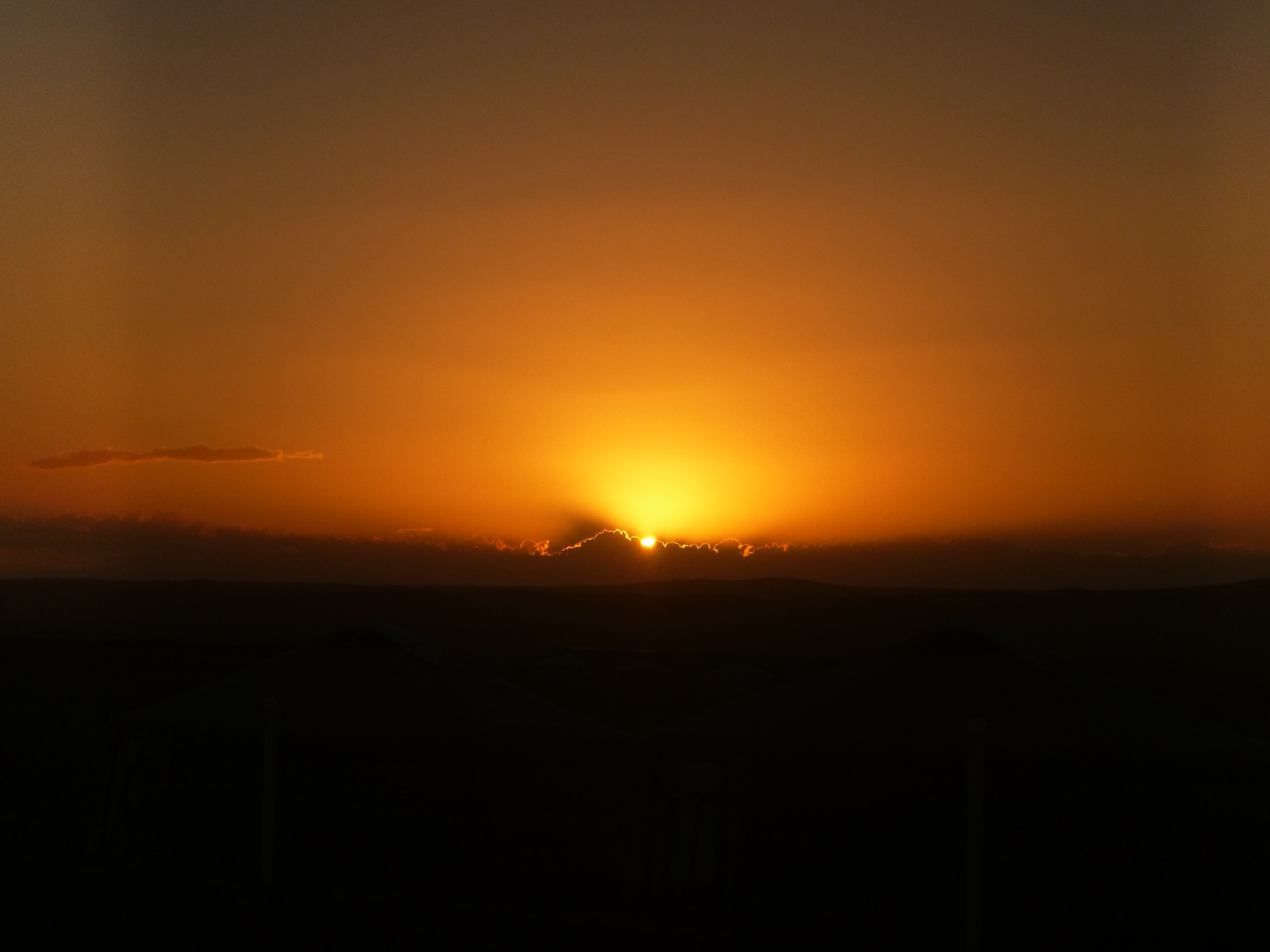 Sunset over the plains