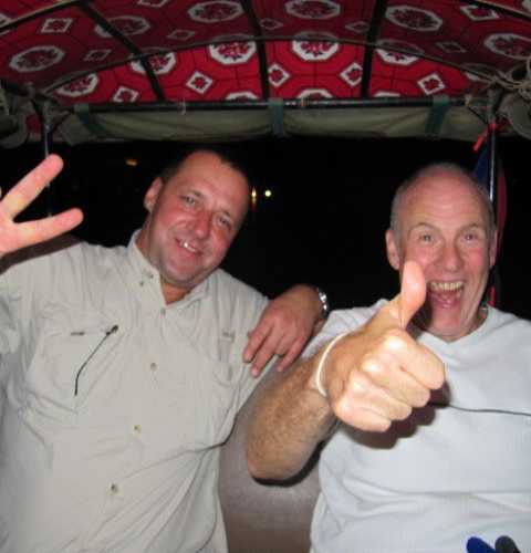 Ride back in Tuk Tuk after night out