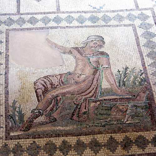 Mosaic depicting Narcissus