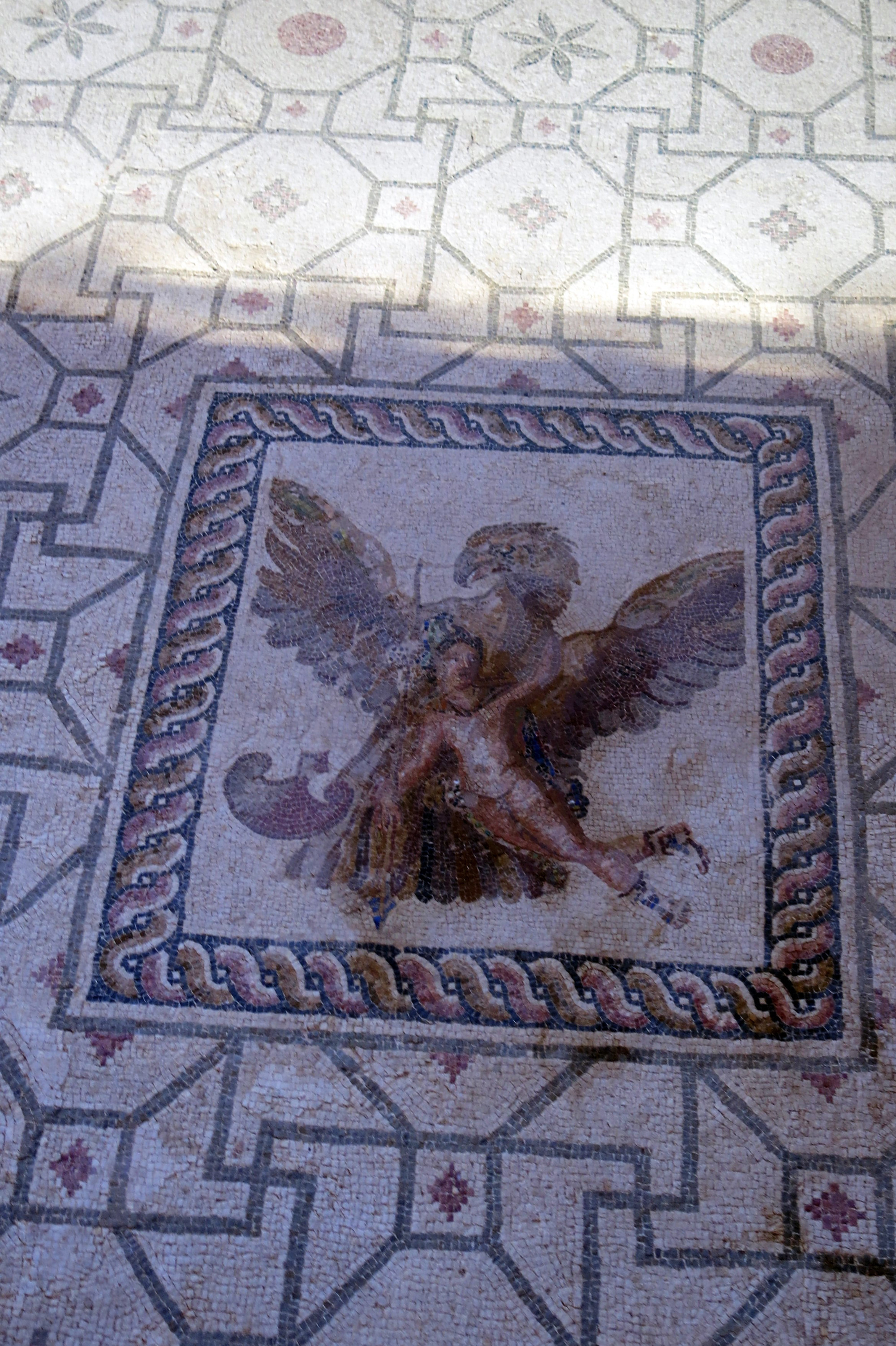 Mosaic depicting the Rape of Ganyme