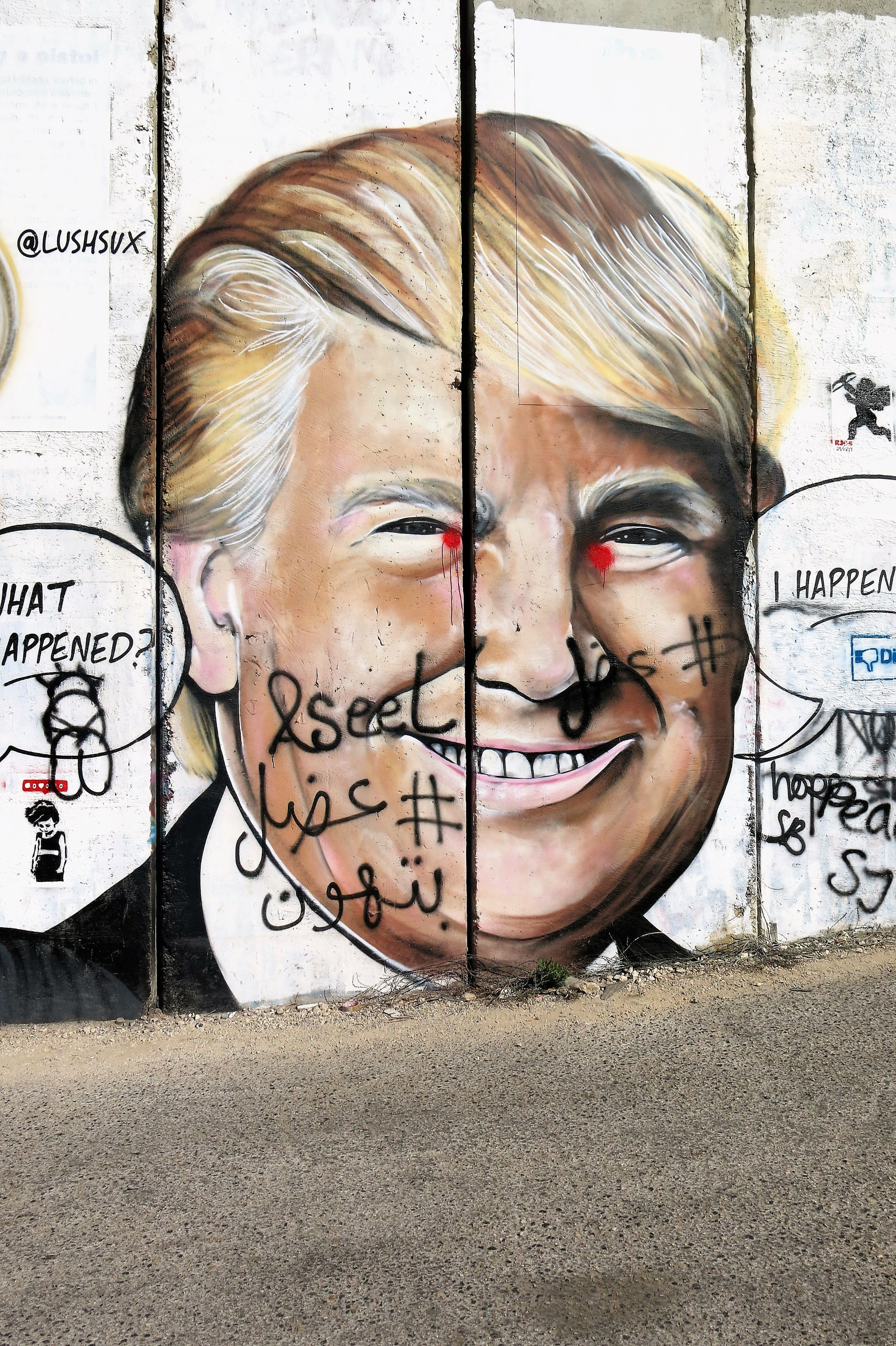 West Bank Seperation Wall Graffiti 