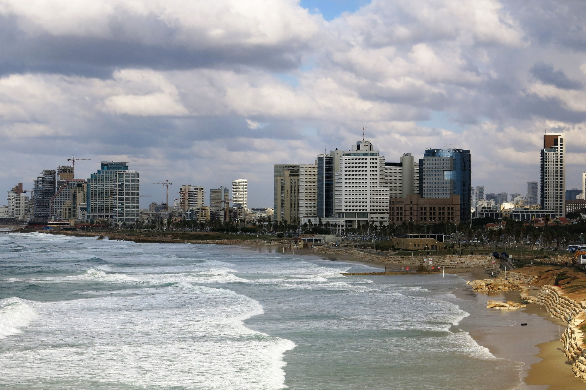 Tel Aviv shoreline Cityscape