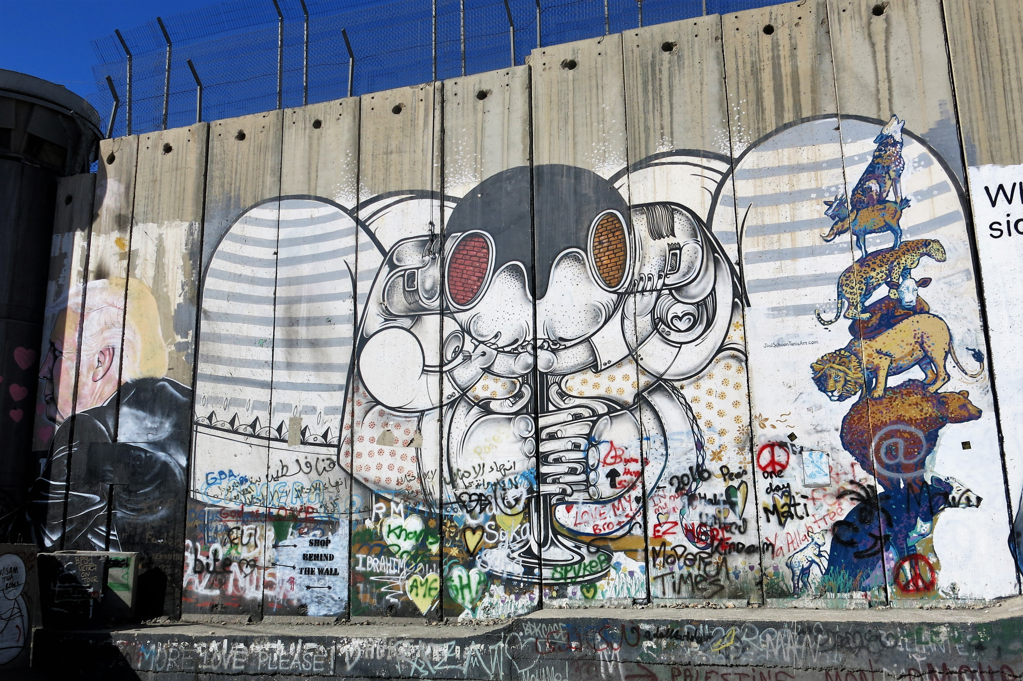 West Bank Seperation Wall Graffiti 