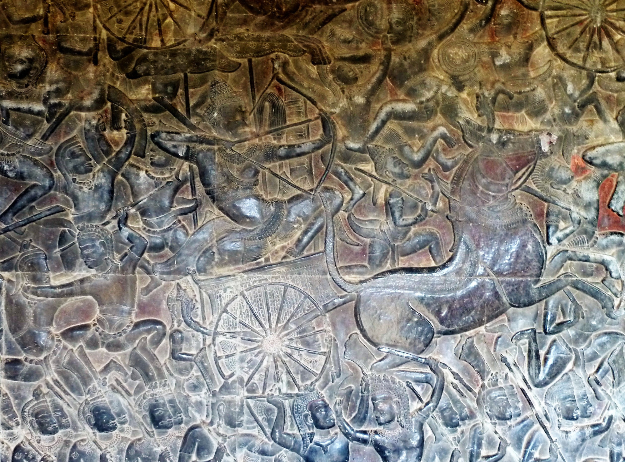 Carved Relief Battle Scene