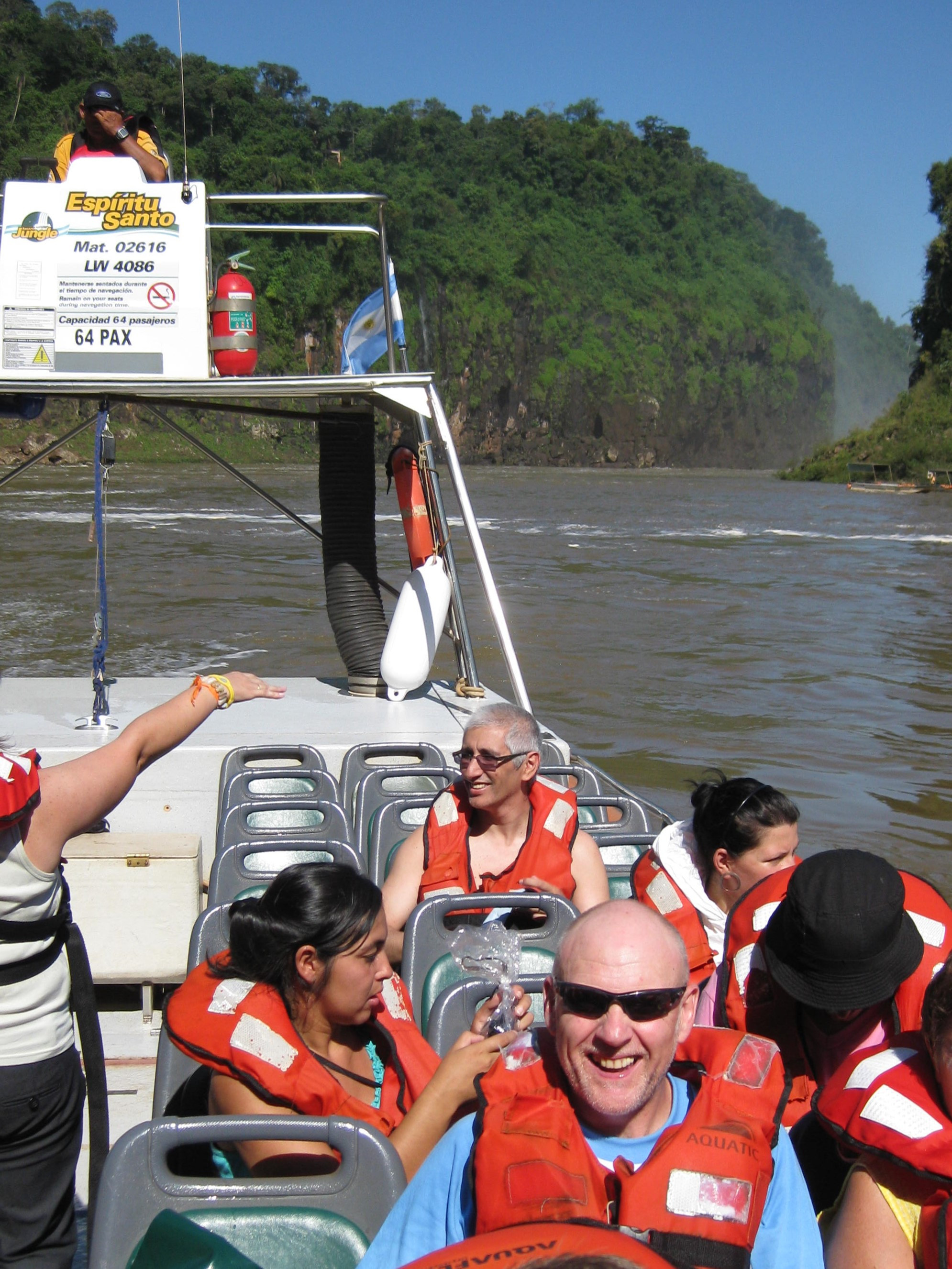 Boat Ride Foz falls Argentine Side
