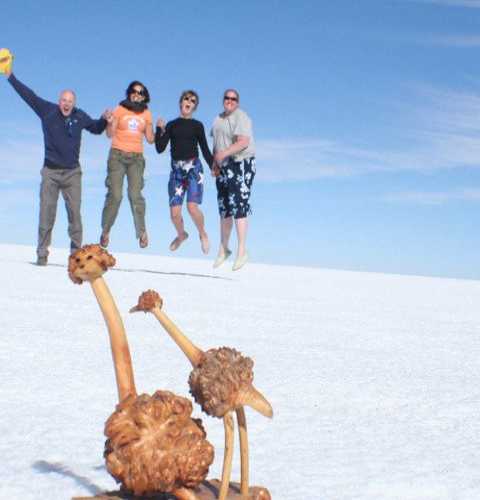 Uyuni (or «Salar de Tunupa») is the world's largest salt flat, or playa, at over 10,000 square 