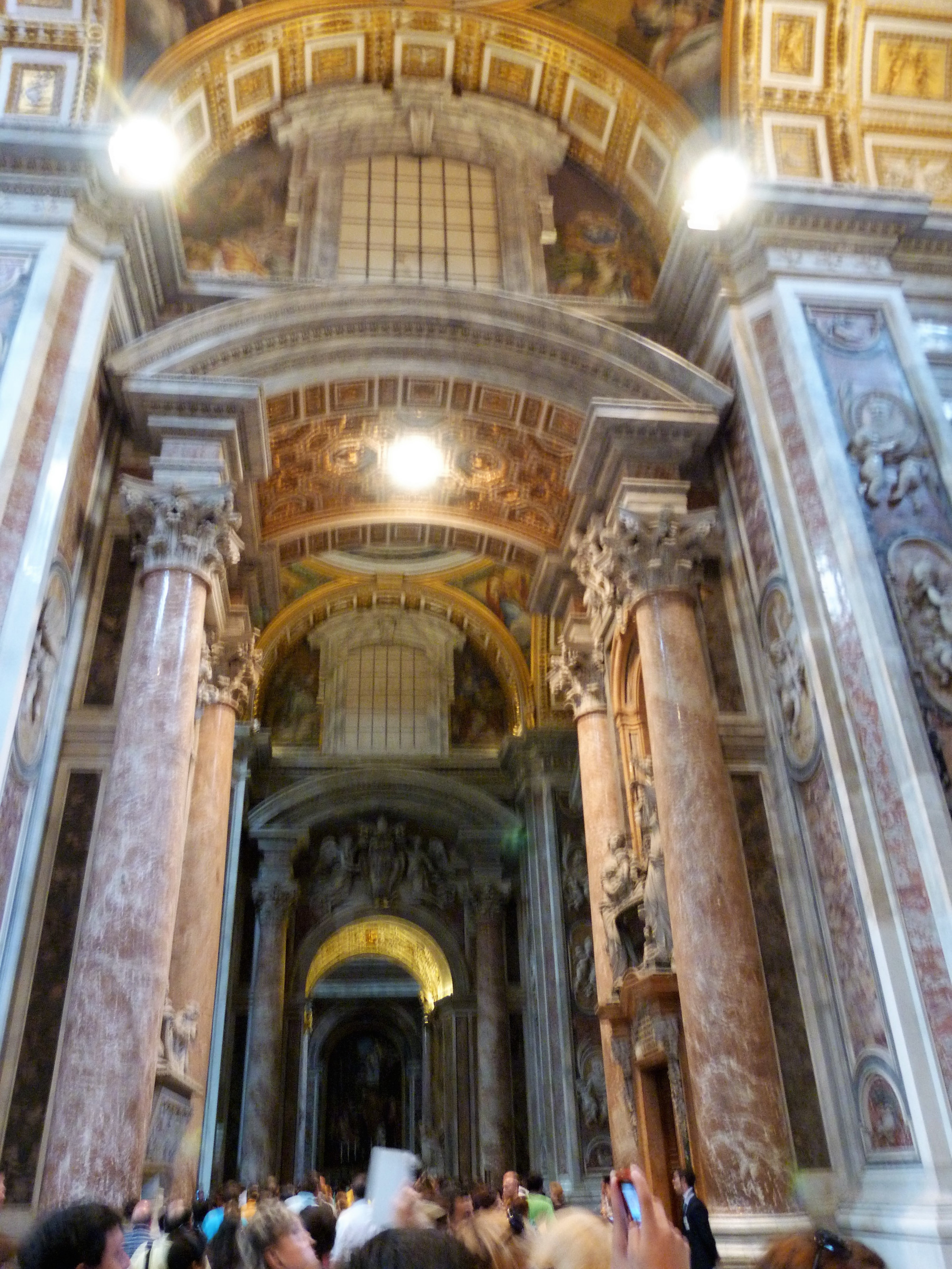 Interior of the Saint Peter basilica