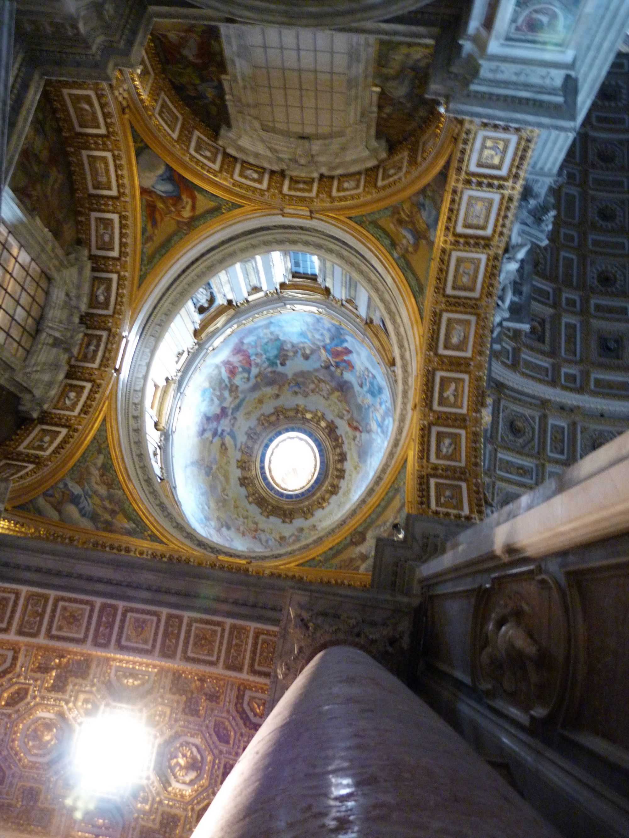 Smaller oval dome in St. Peter's Basilica