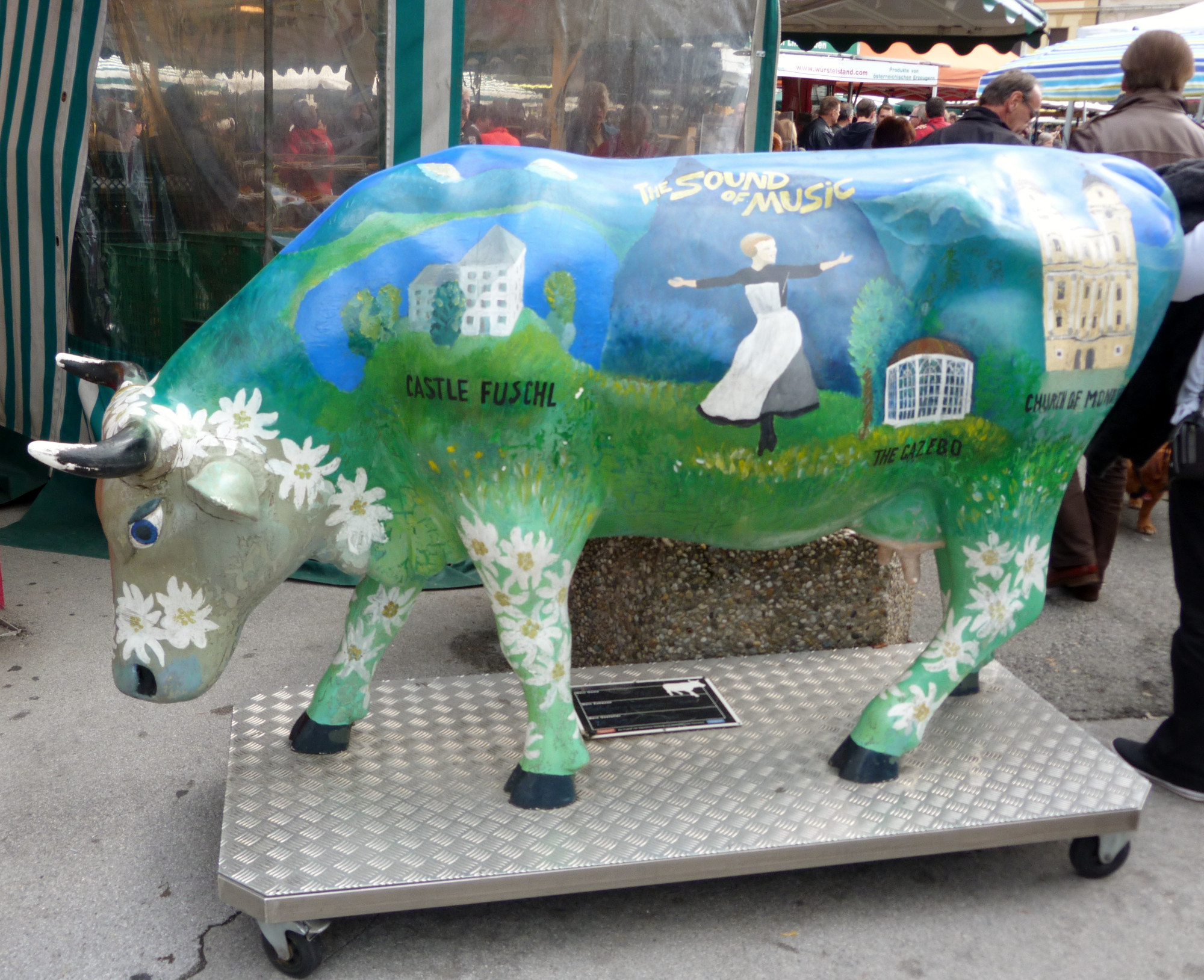 Sound of Music Tour Decorated Cow