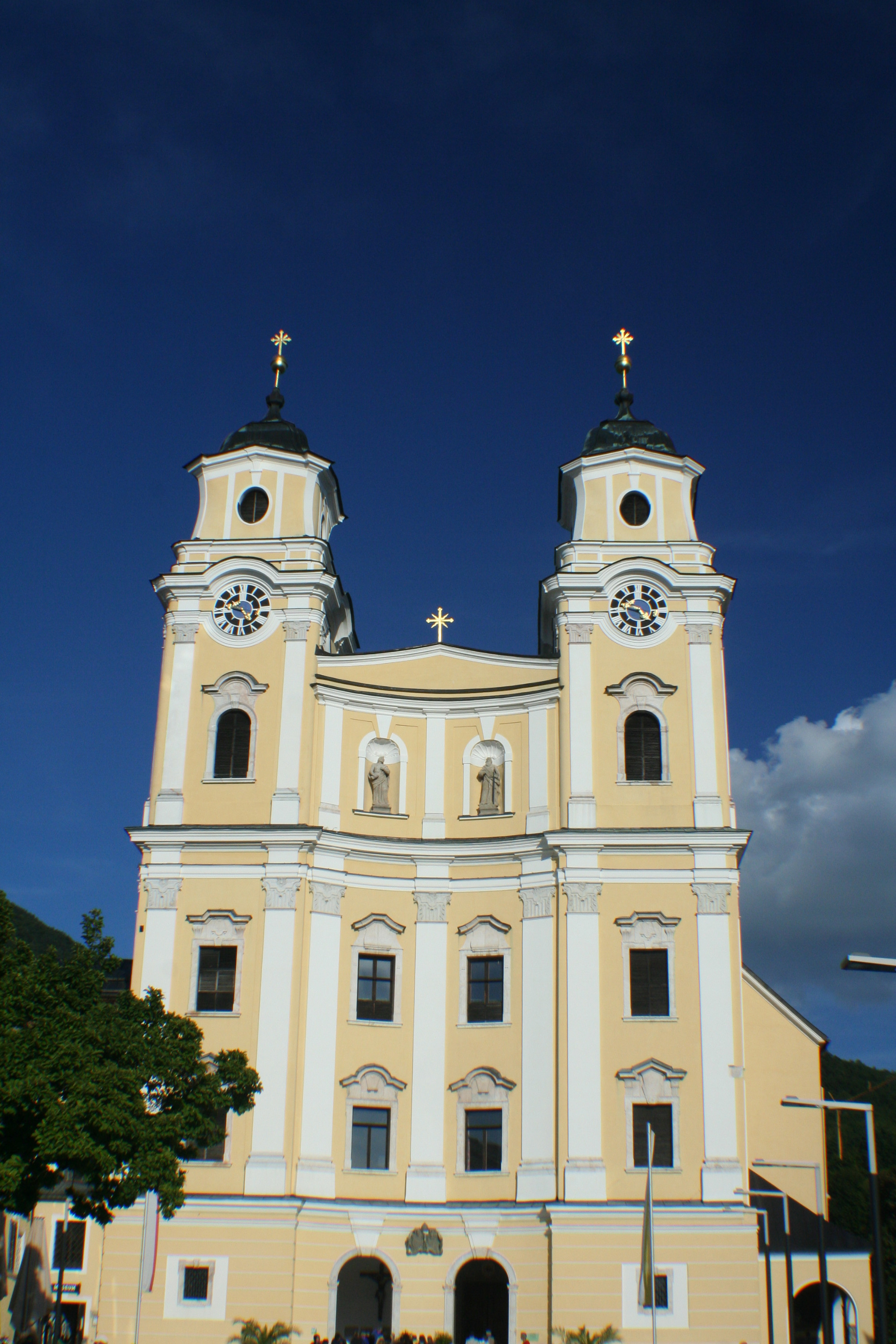 Mondsee Abbey<br/>
Monastery Wedding church in Sound of Music