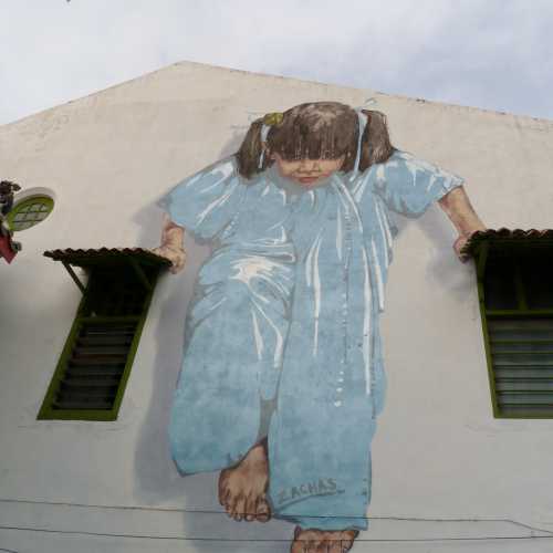 Little Girl in Blue Mural <br/>
Muntri St 
