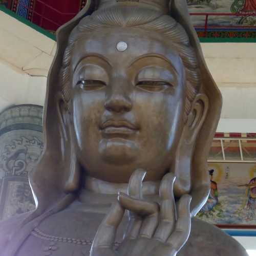 The statue of the Kuan Yin close up