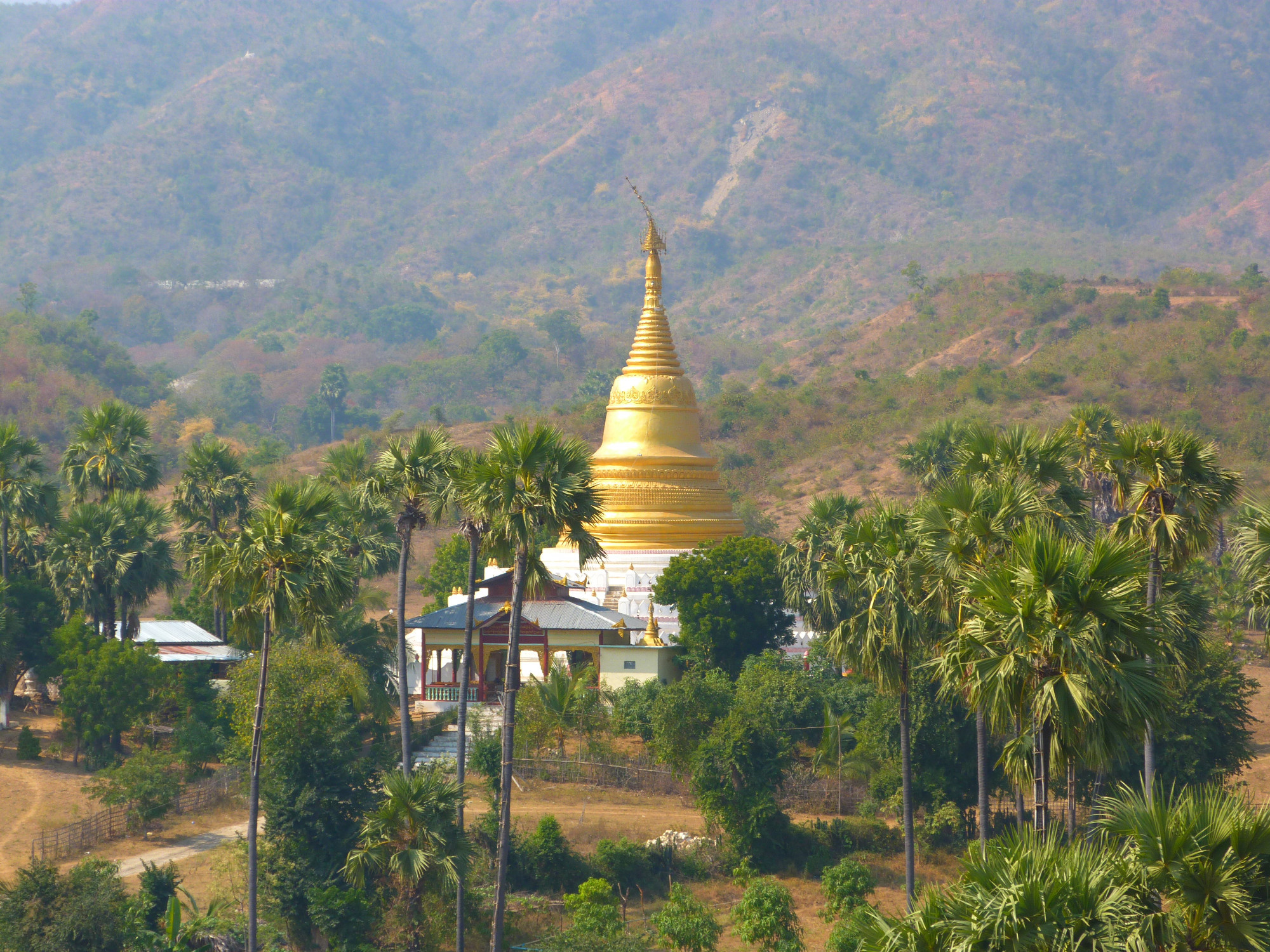 View from Temple Hsinbyume Pagoda (Myatheindan Pagoda)